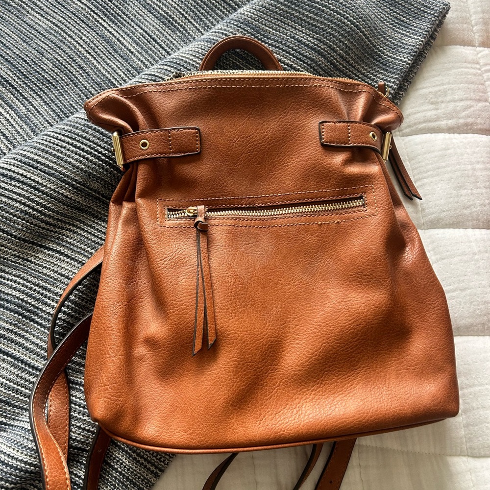 Sole Society Emery Faux Leather Backpack.